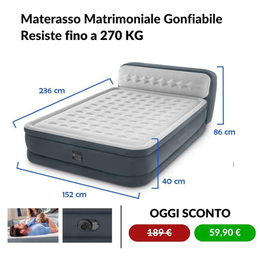 Comfy - Materasso gonfiabile matrimoniale